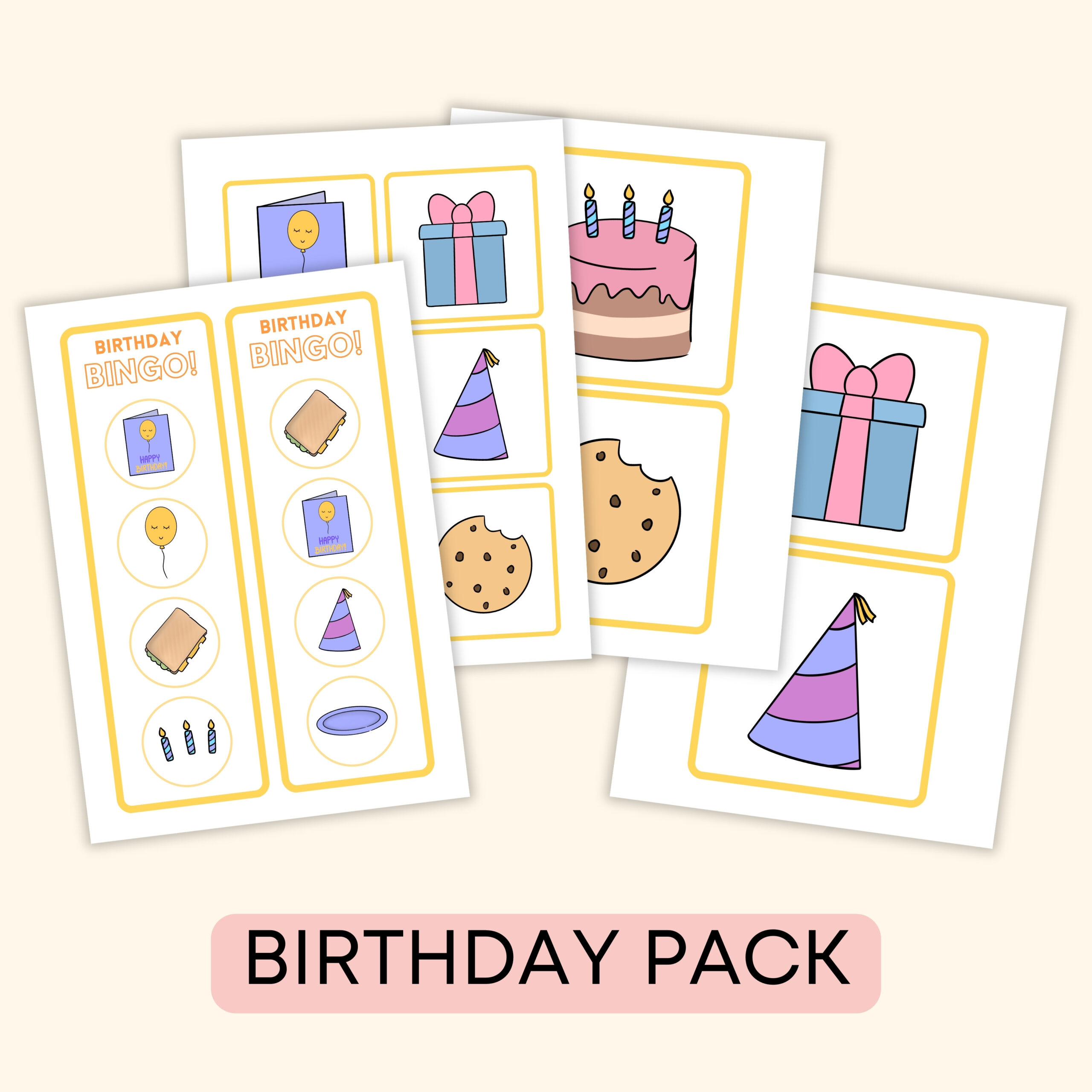 Birthday Party -Darmowe materiały PDF do druku na angielski w przedszkolu