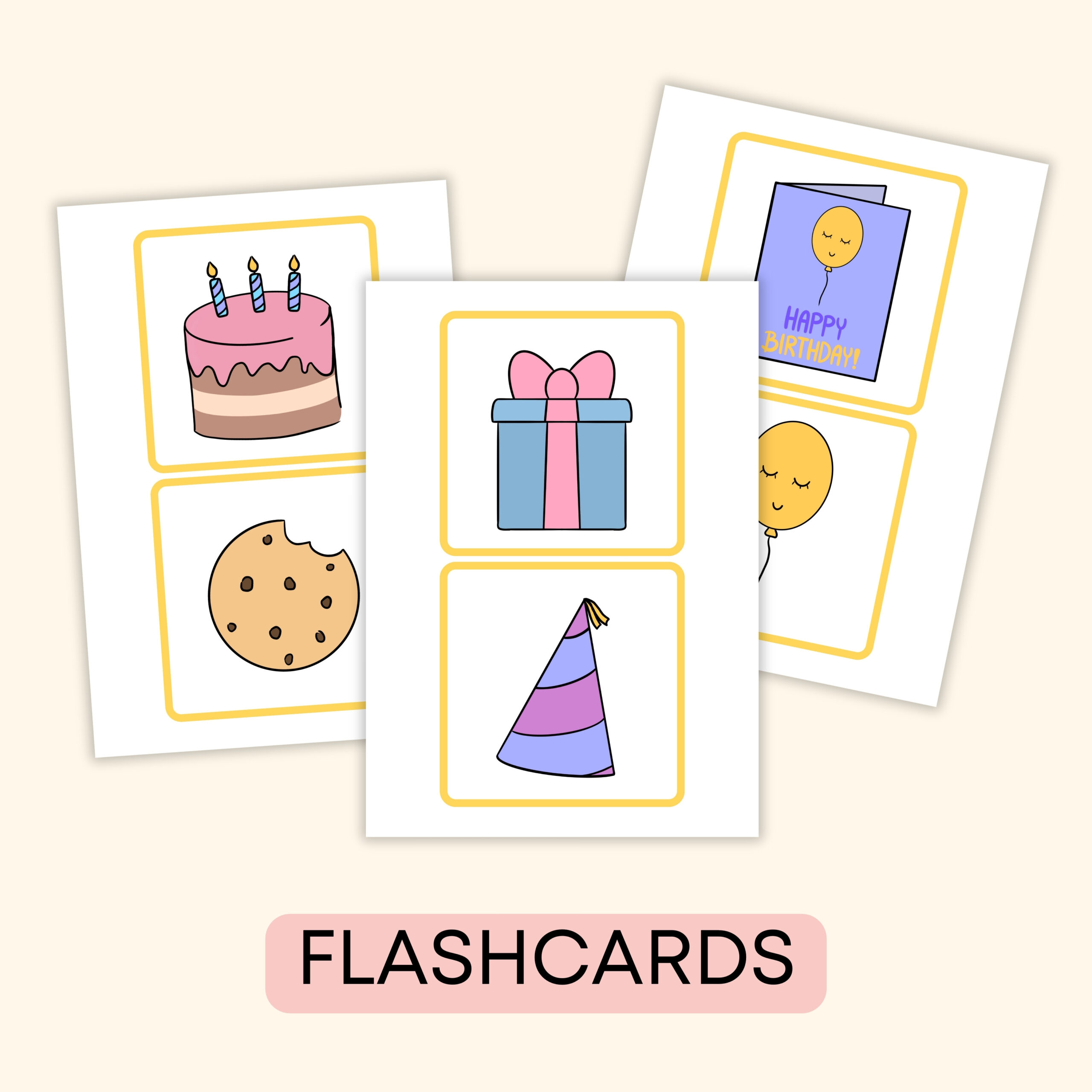 Birthday Party -Darmowe materiały PDF do druku na angielski w przedszkolu
