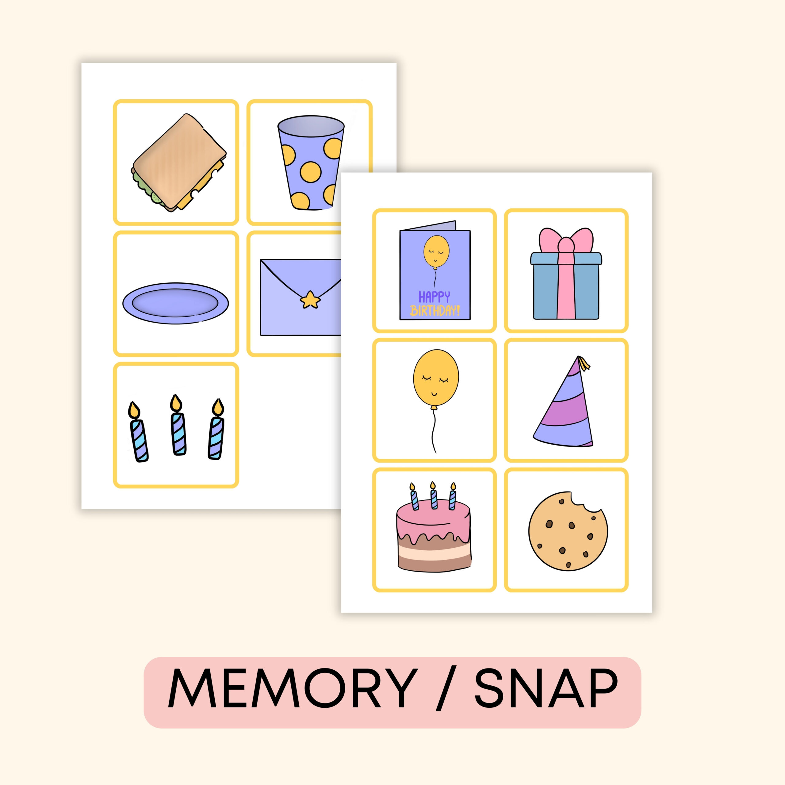 Birthday Party -Darmowe materiały PDF do druku na angielski w przedszkolu