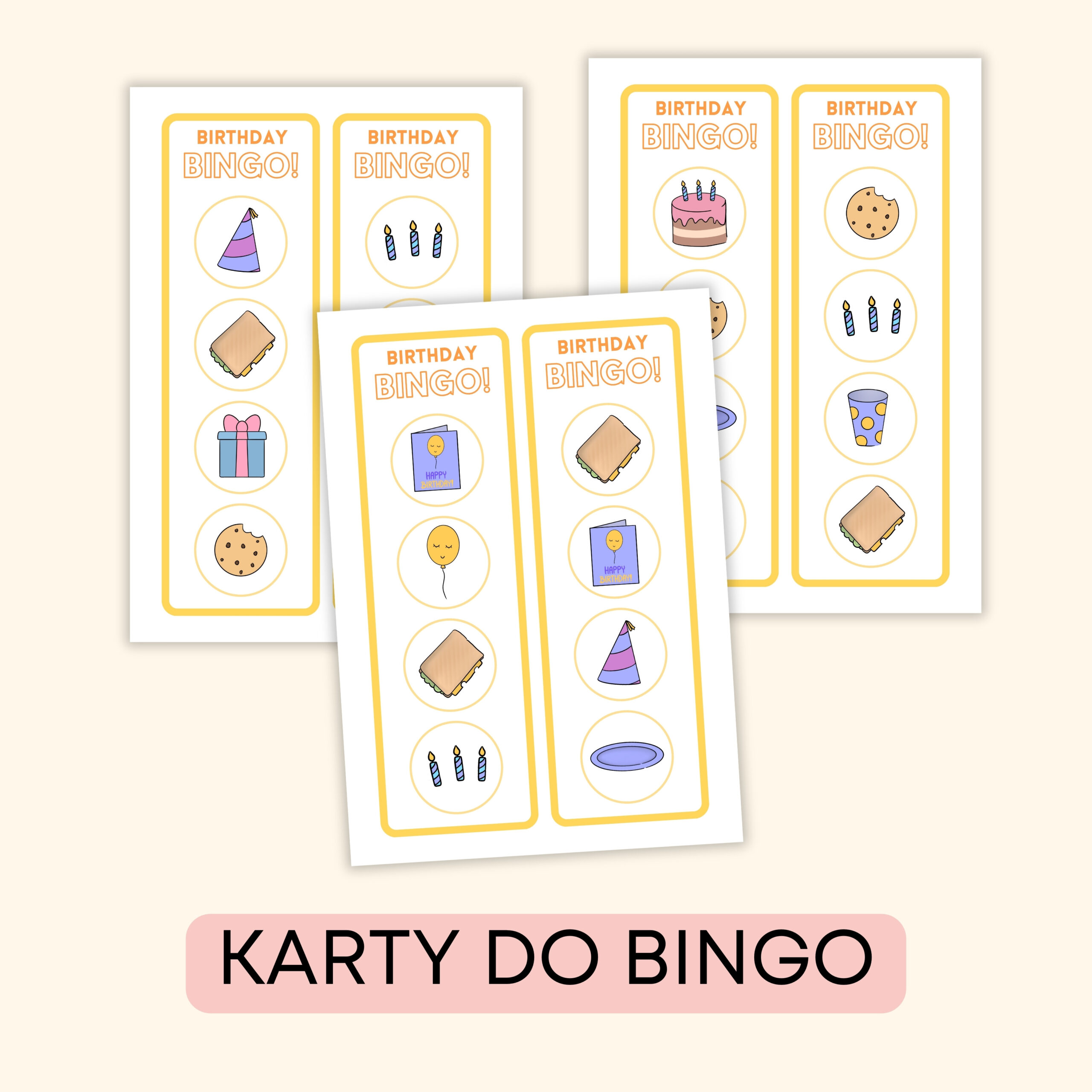 Birthday Party -Darmowe materiały PDF do druku na angielski w przedszkolu