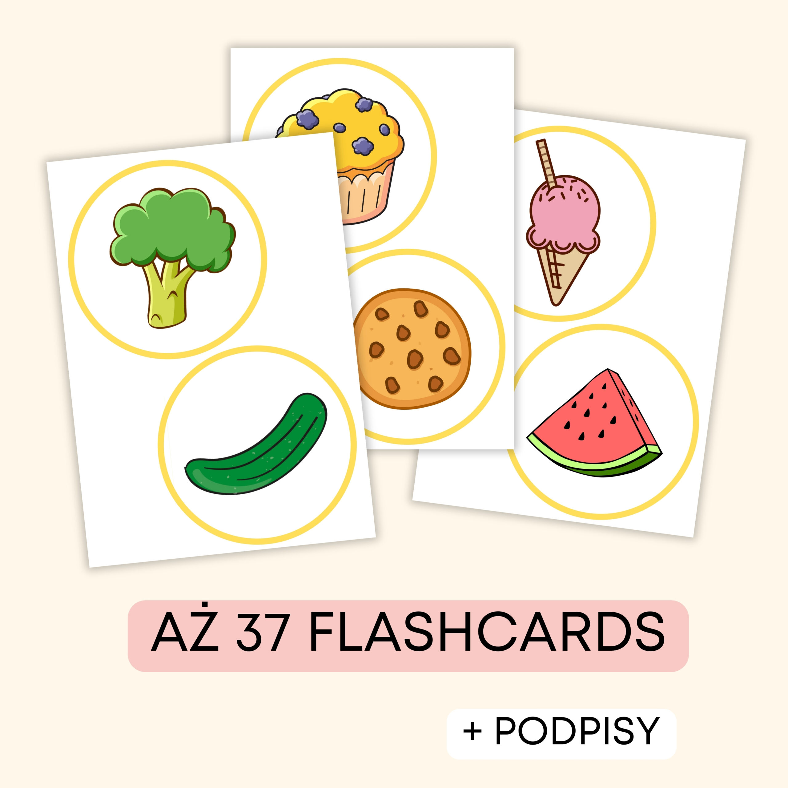 Food - Darmowe materiały PDF do druku na angielski w przedszkolu