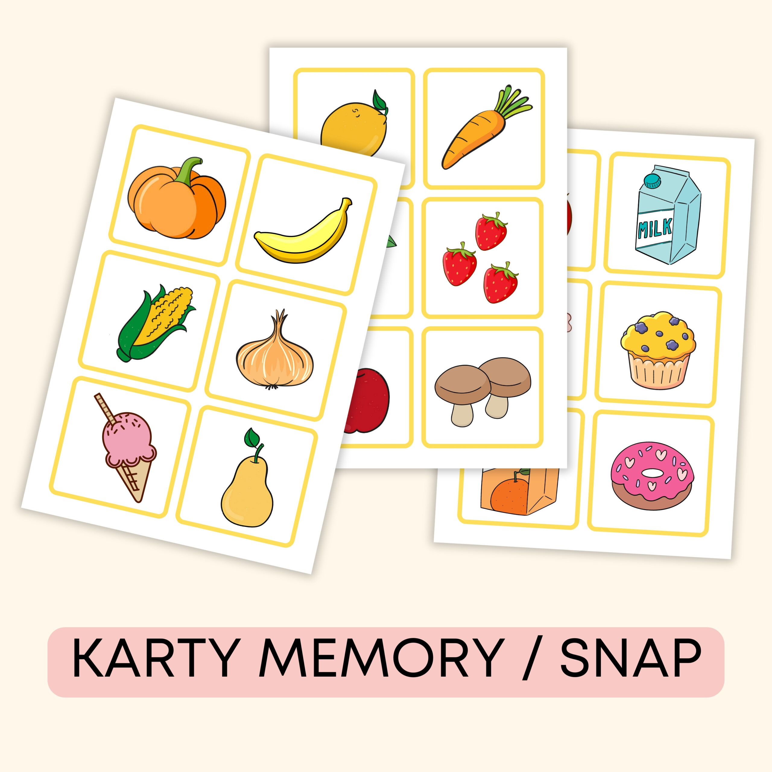 Food - Darmowe materiały PDF do druku na angielski w przedszkolu