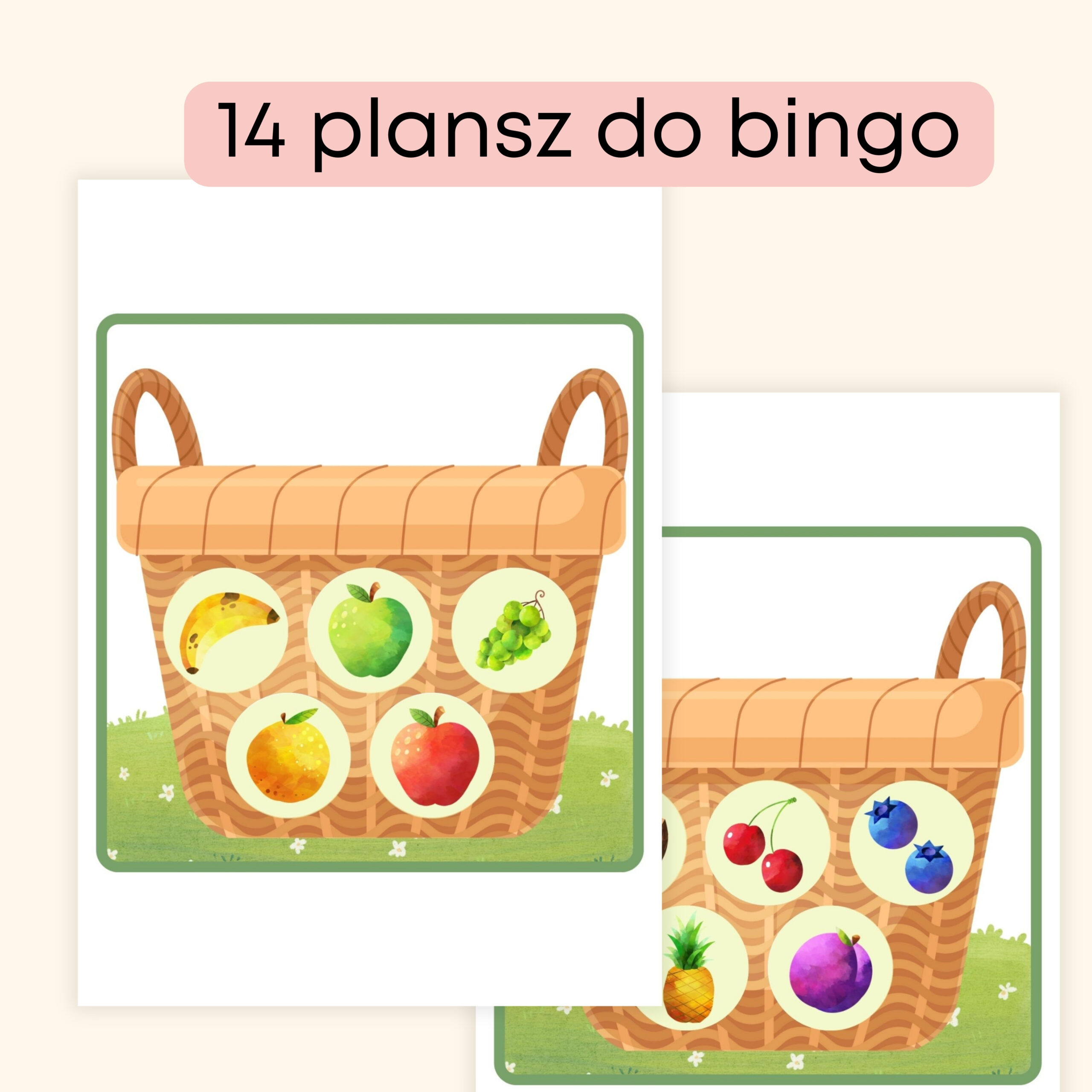 Fruit Mega Pack materiały PDF do druku na angielski w przedszkolu