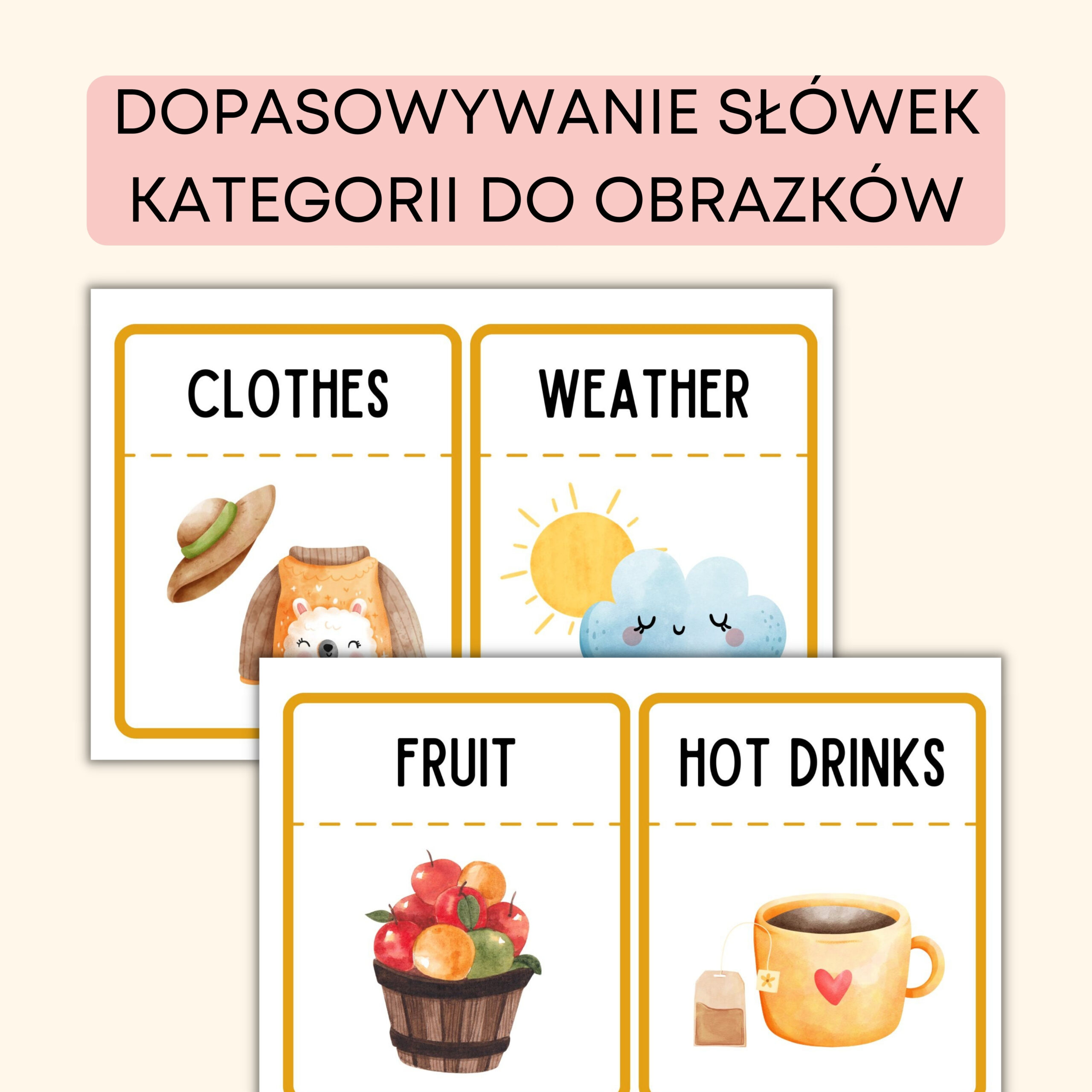 Autumn -Darmowe materiały PDF do druku na angielski w przedszkolu