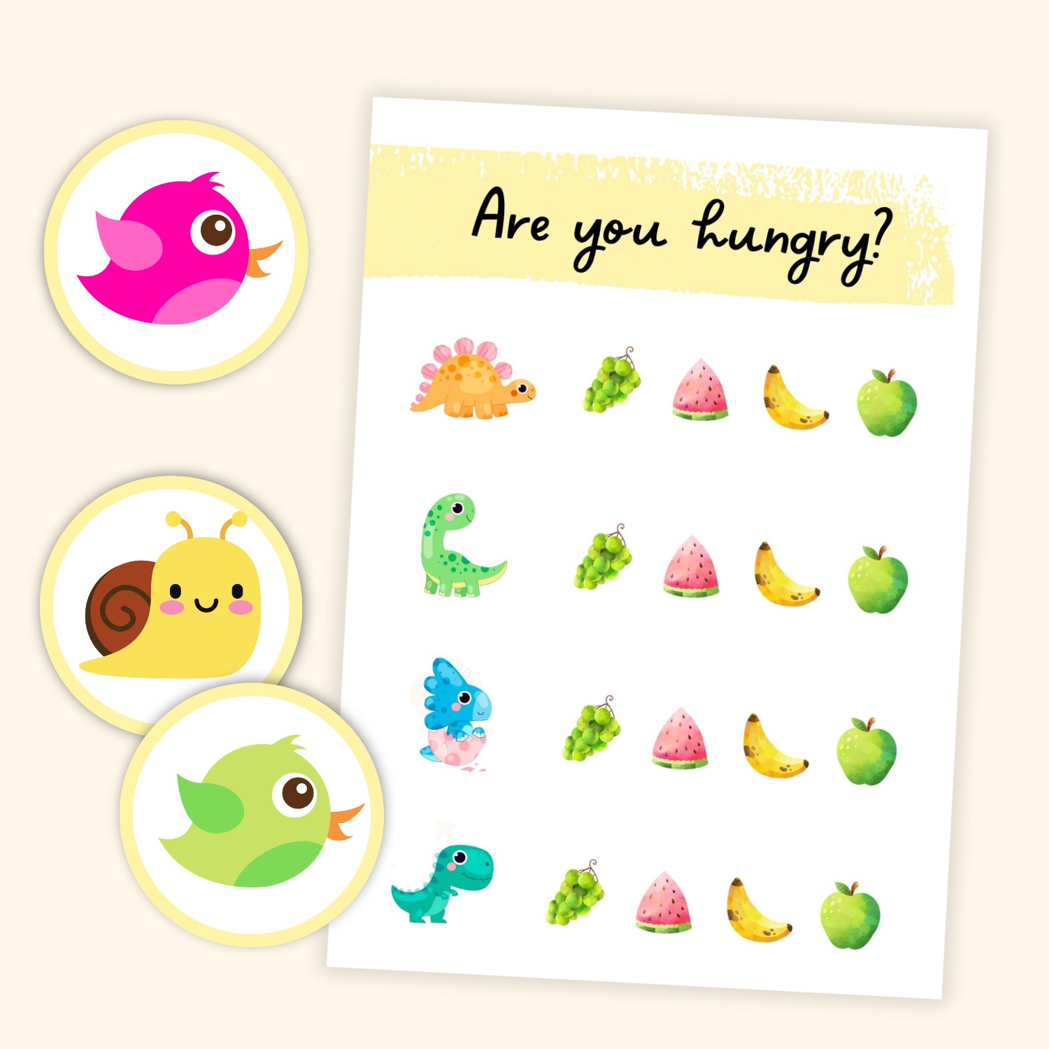 fruit darmowe materiały PDF do druku na angielski w przedszkolu