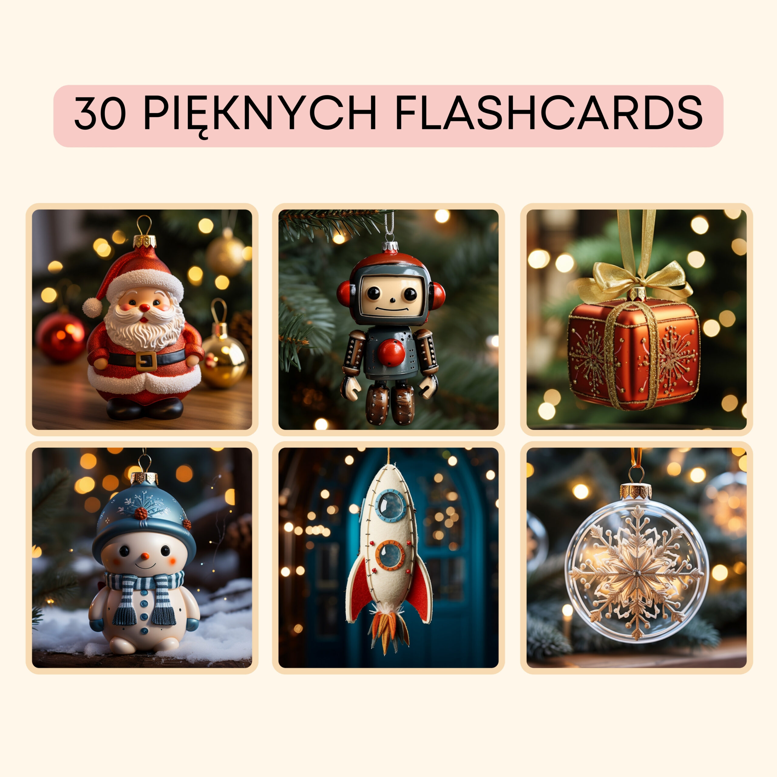 Christmas -Darmowe materiały PDF do druku na angielski w przedszkolu