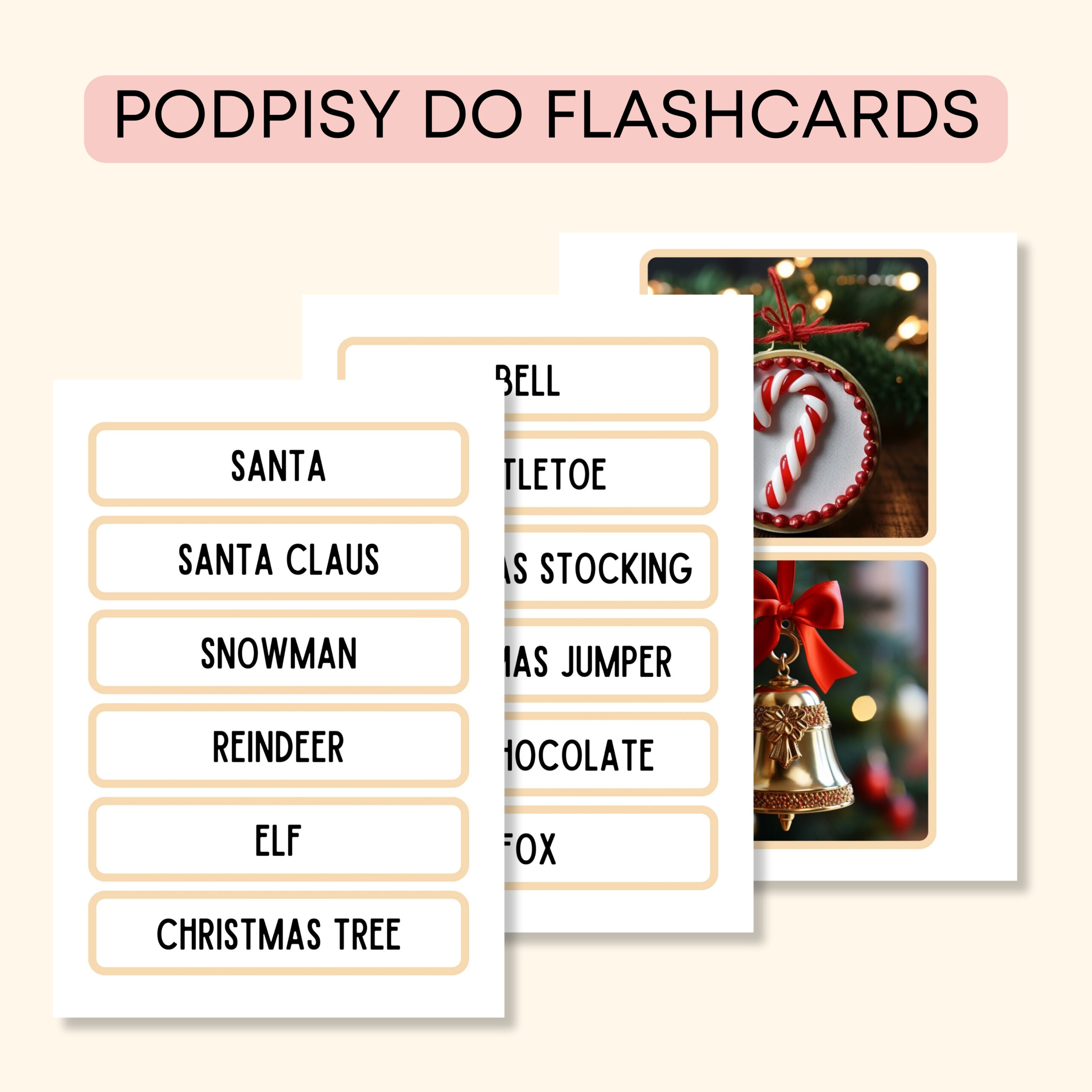 Christmas -Darmowe materiały PDF do druku na angielski w przedszkolu