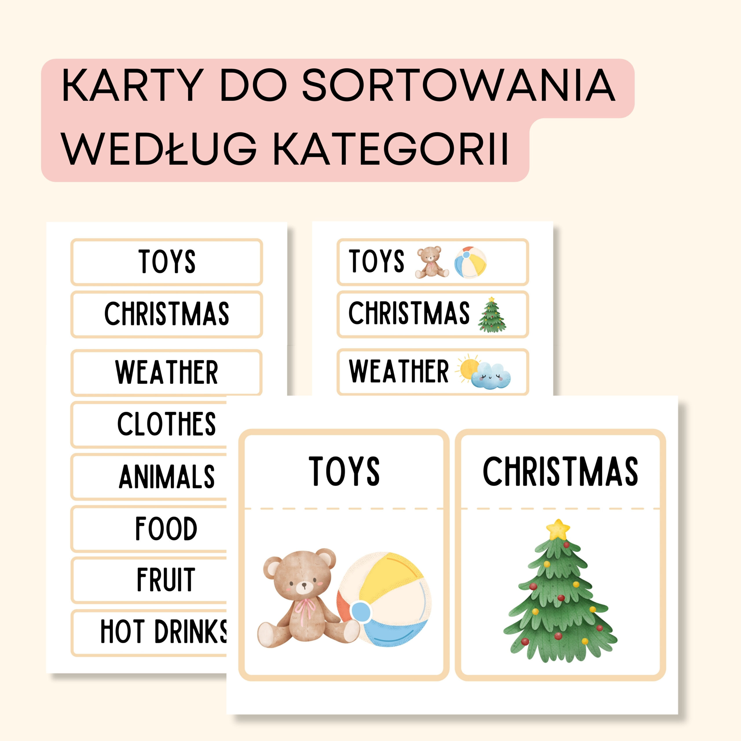 Christmas -Darmowe materiały PDF do druku na angielski w przedszkolu