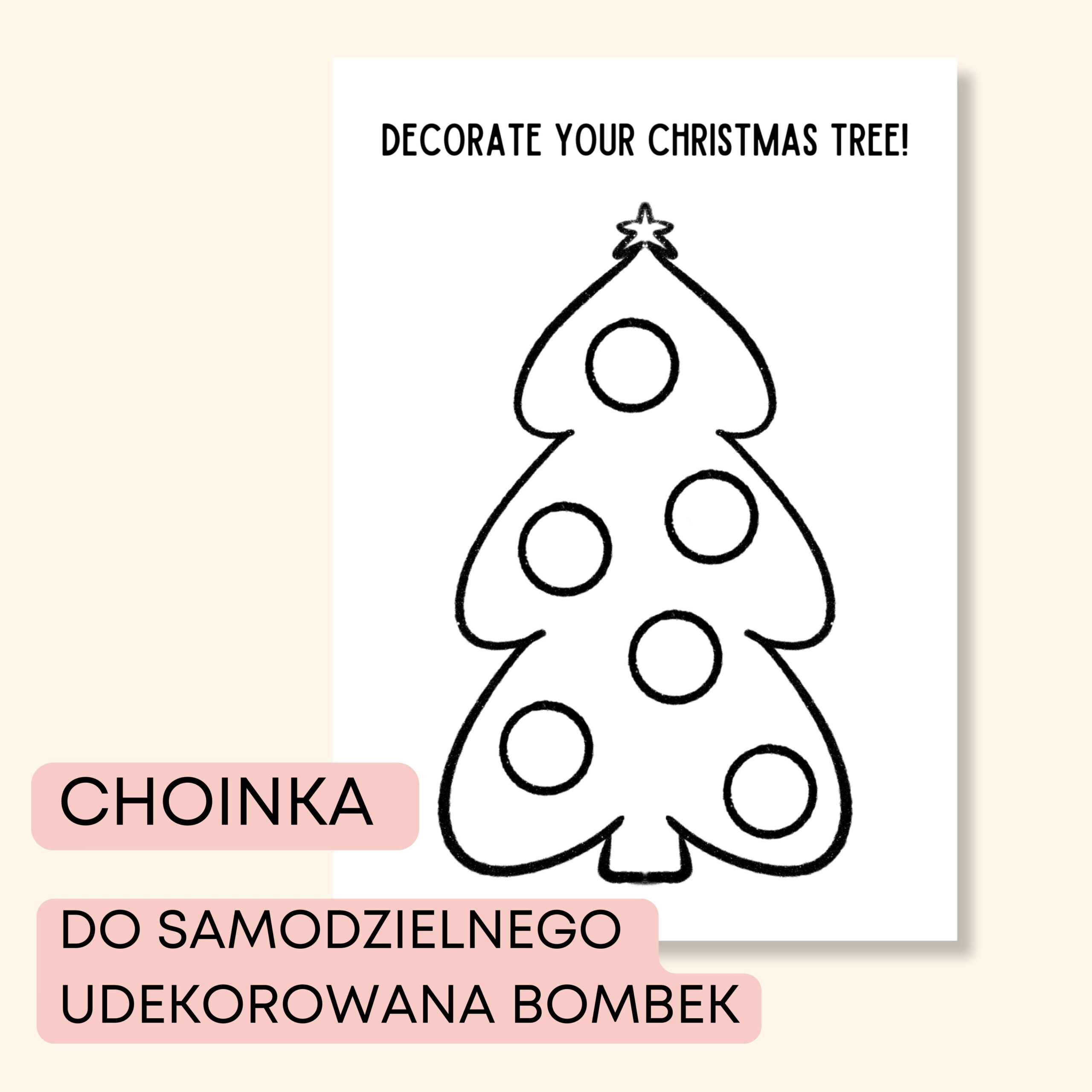 Christmas -Darmowe materiały PDF do druku na angielski w przedszkolu