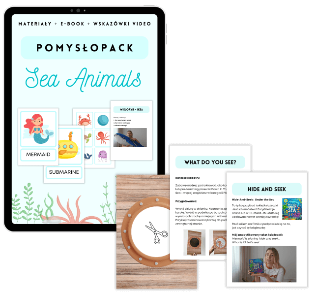 Sea Animals - Darmowe materiały PDF do druku na angielski w przedszkolu