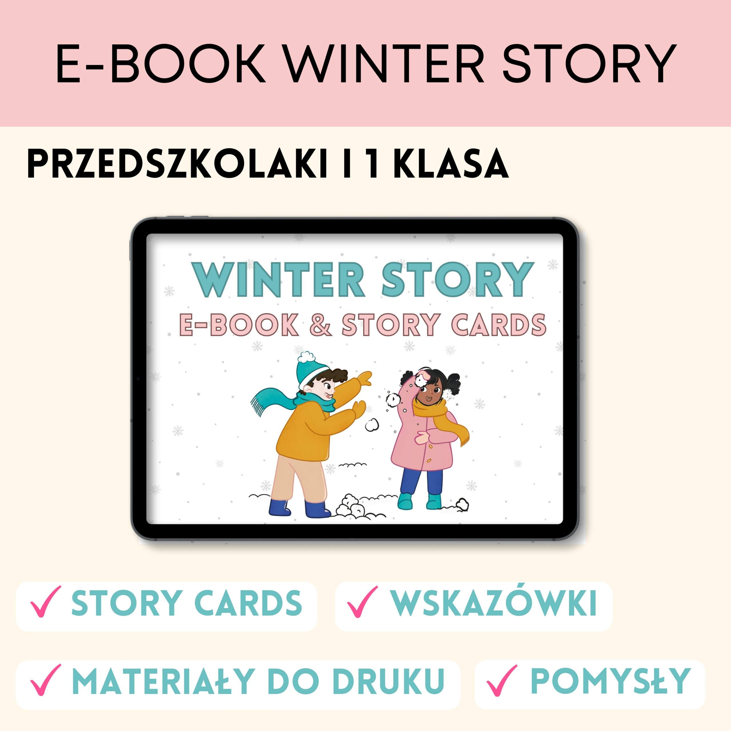 Winter - Darmowe materiały PDF do druku na angielski w przedszkolu