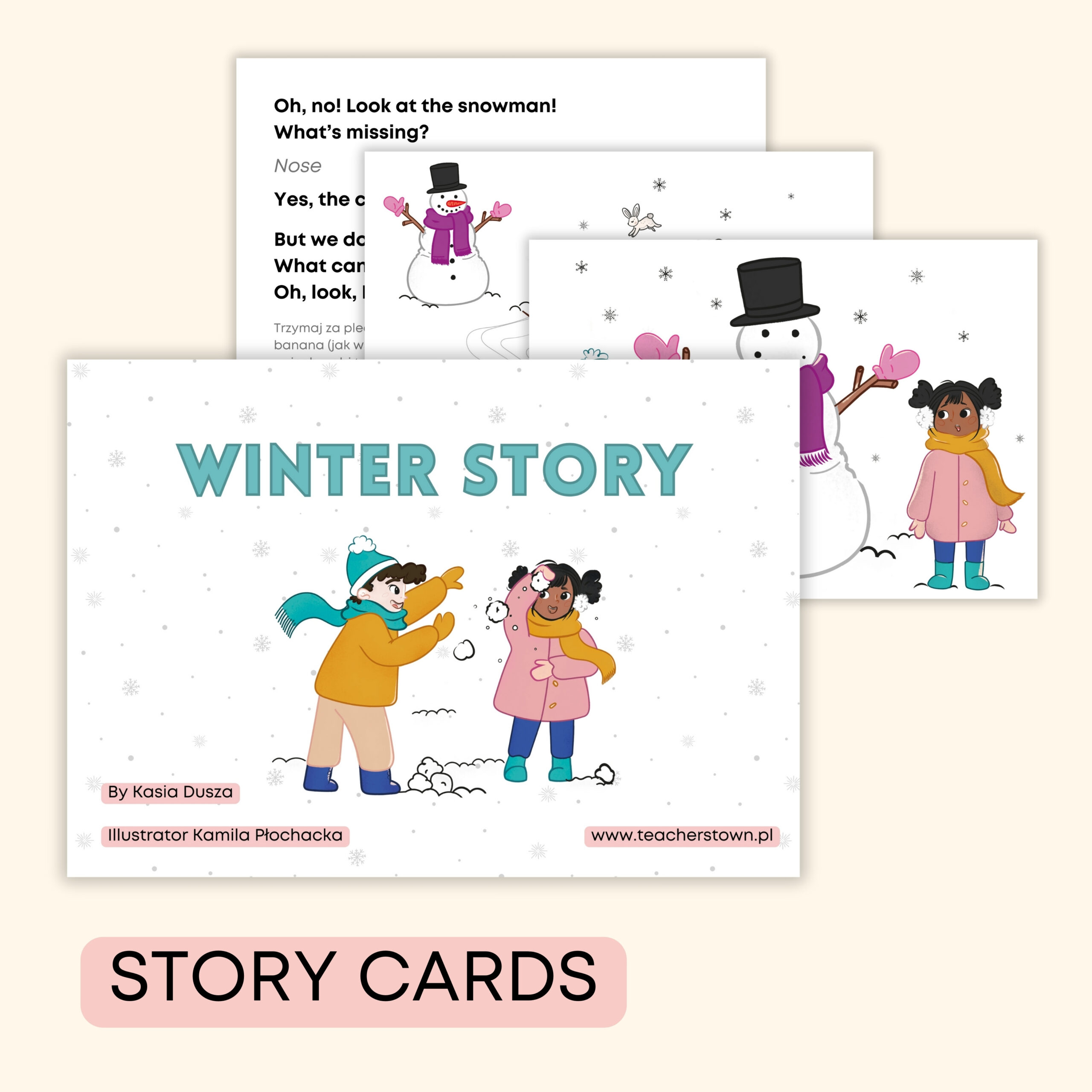 Winter - Darmowe materiały PDF do druku na angielski w przedszkolu