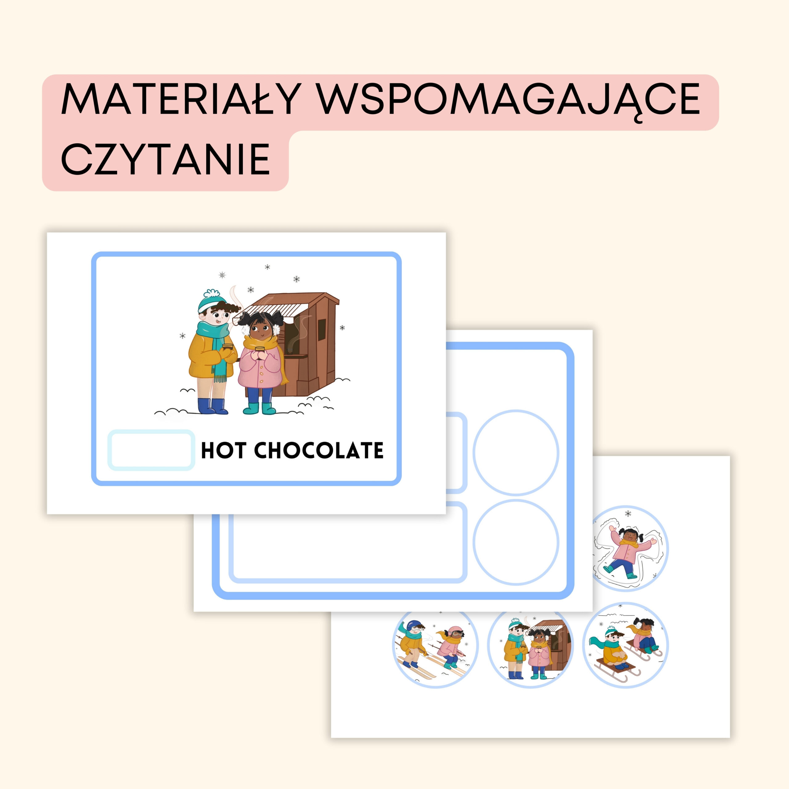 Winter - Darmowe materiały PDF do druku na angielski w przedszkolu