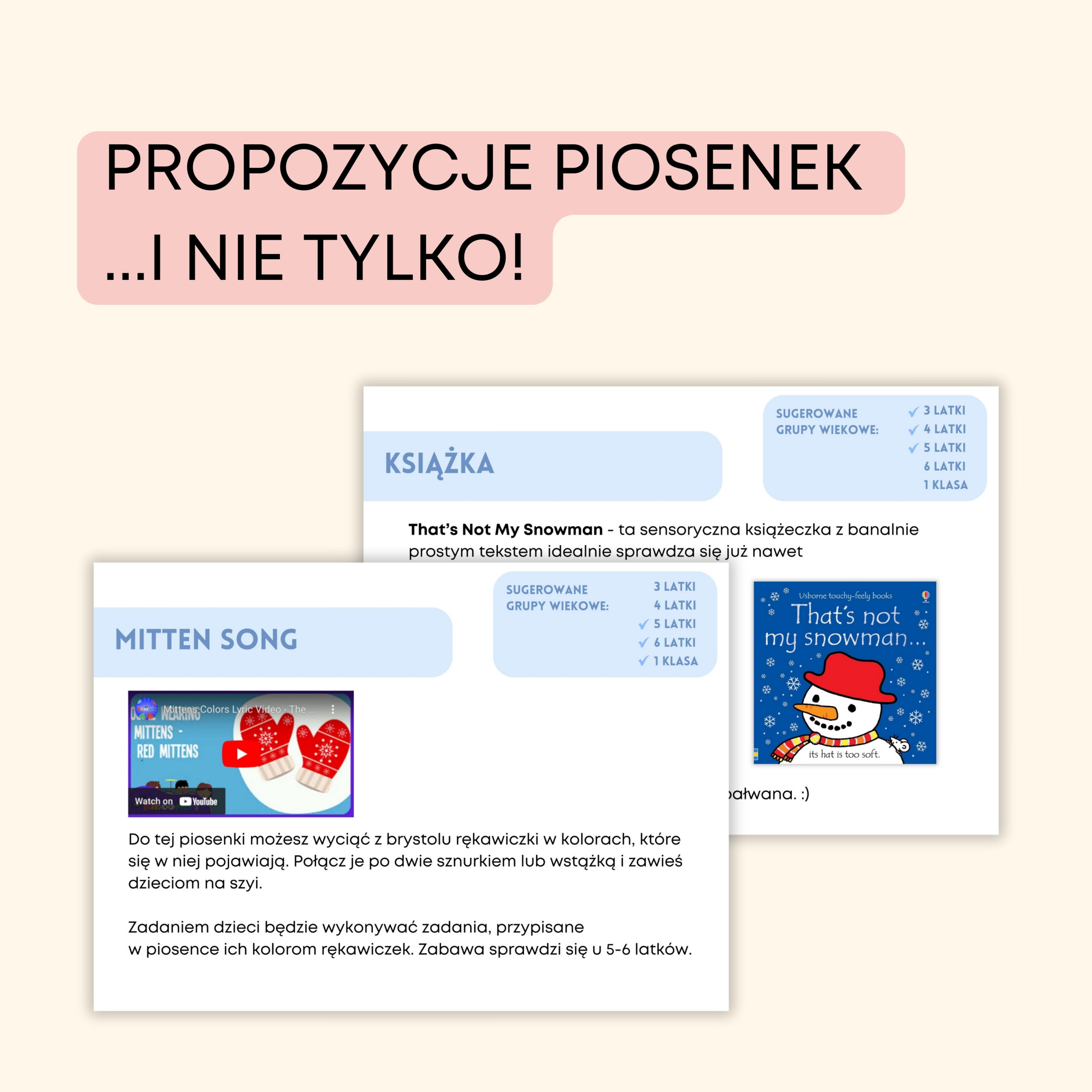 Winter - Darmowe materiały PDF do druku na angielski w przedszkolu