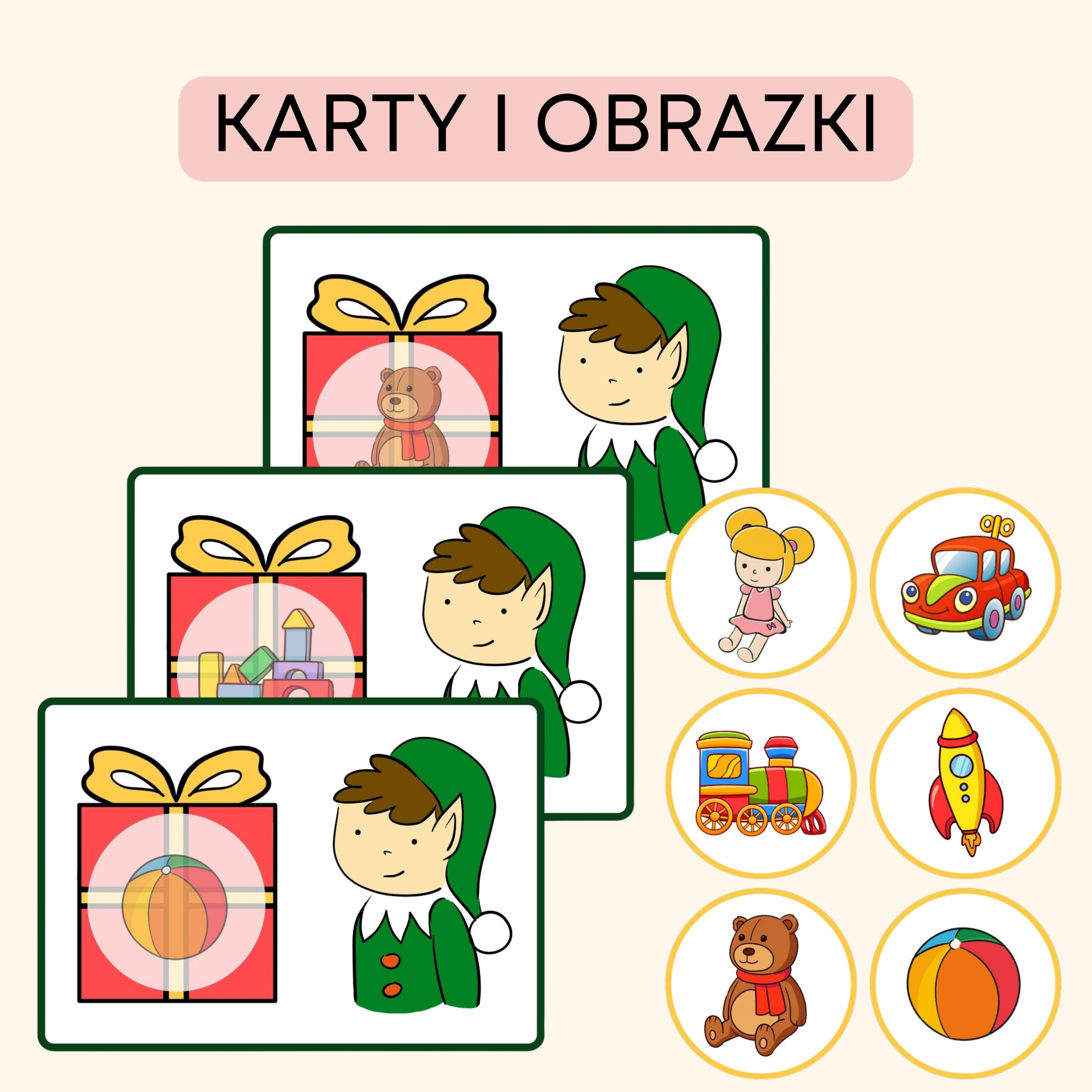 Toys -Darmowe materiały PDF do druku na angielski w przedszkolu