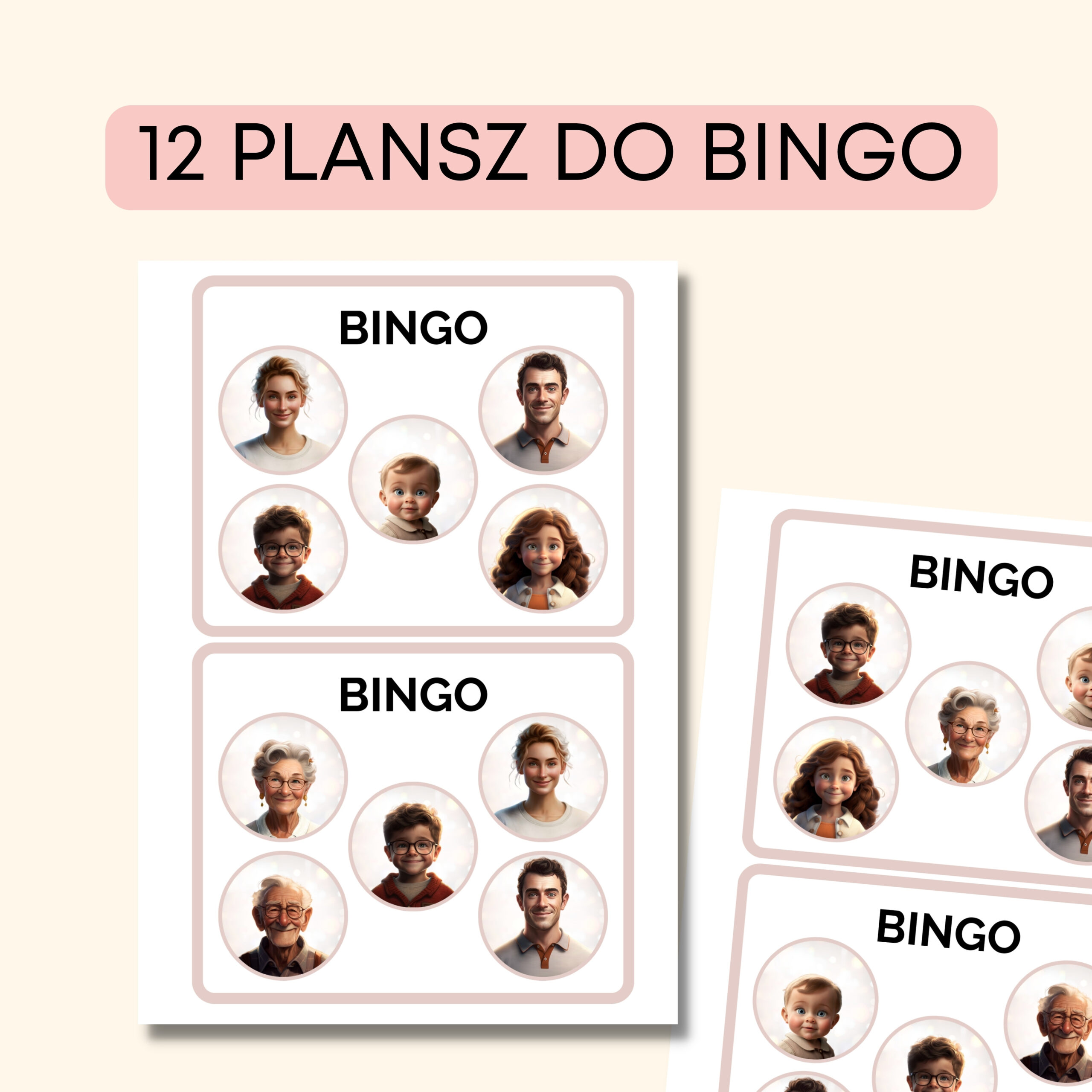 family pack -Darmowe materiały PDF do druku na angielski w przedszkolu