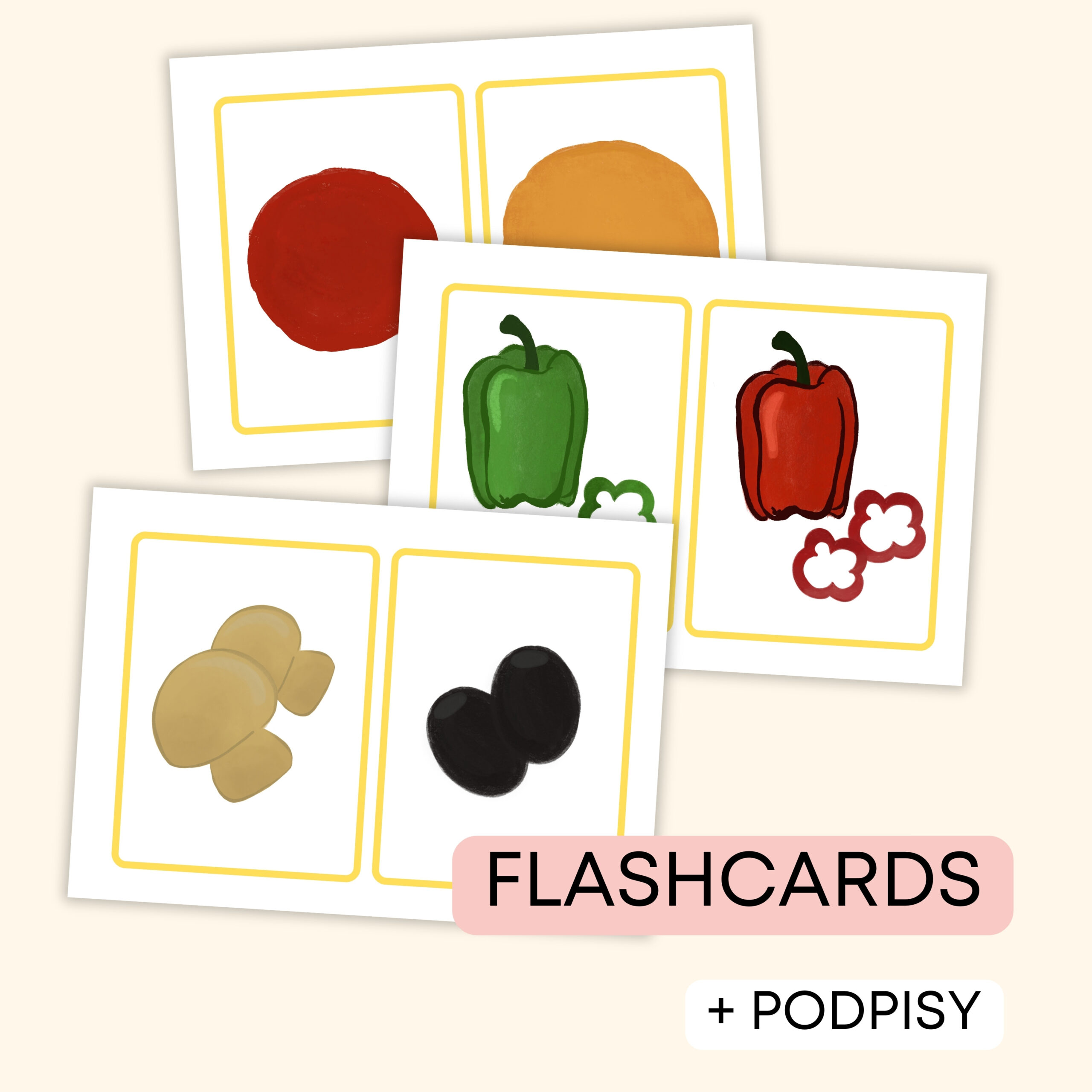 Pizza & Food - Darmowe materiały PDF do druku na angielski w przedszkolu