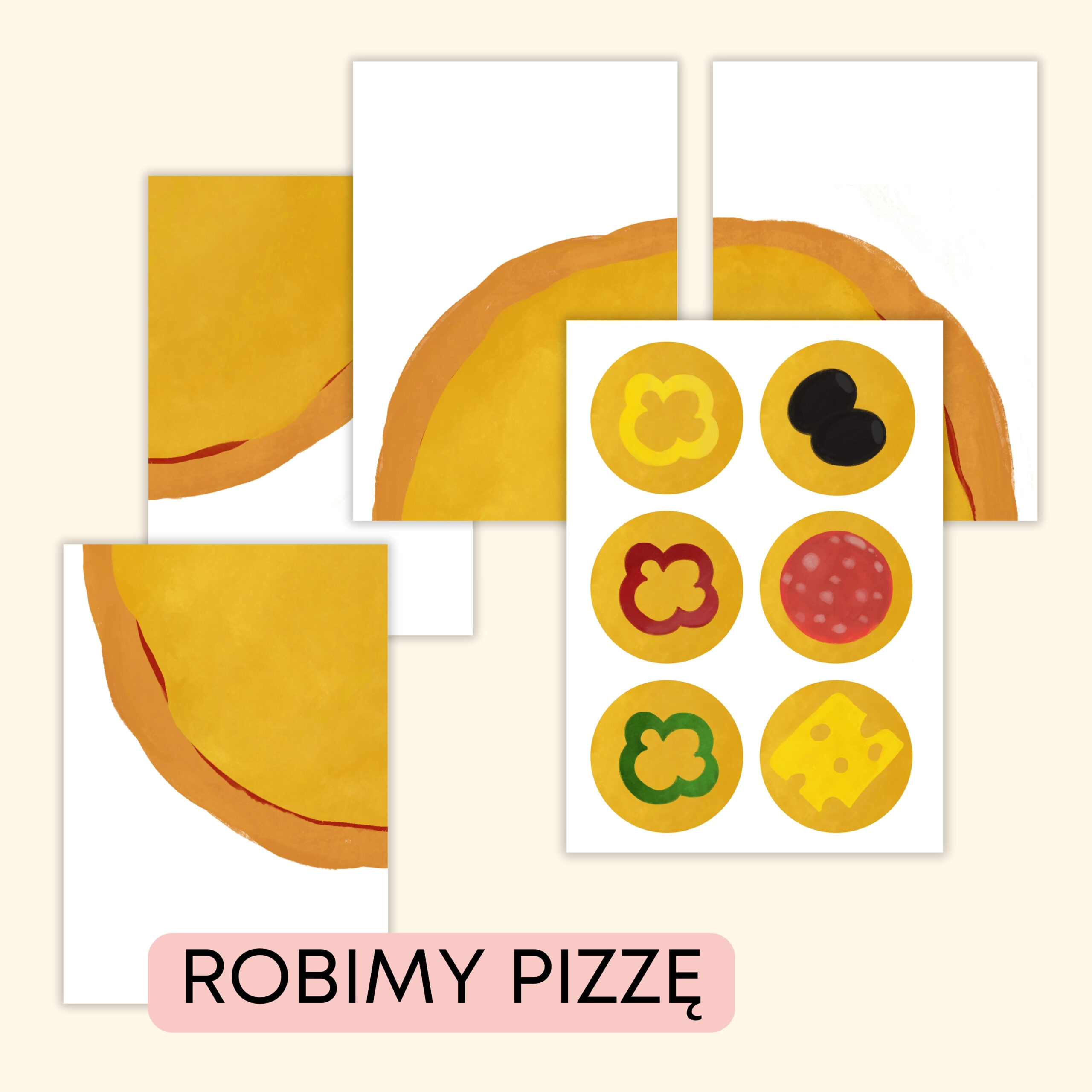 Pizza & Food - Darmowe materiały PDF do druku na angielski w przedszkolu