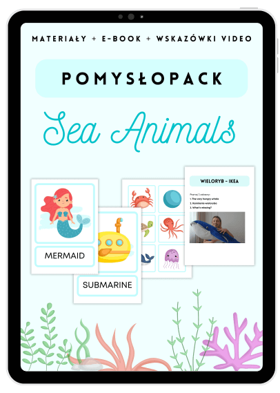 Sea Animals - Darmowe materiały PDF do druku na angielski w przedszkolu