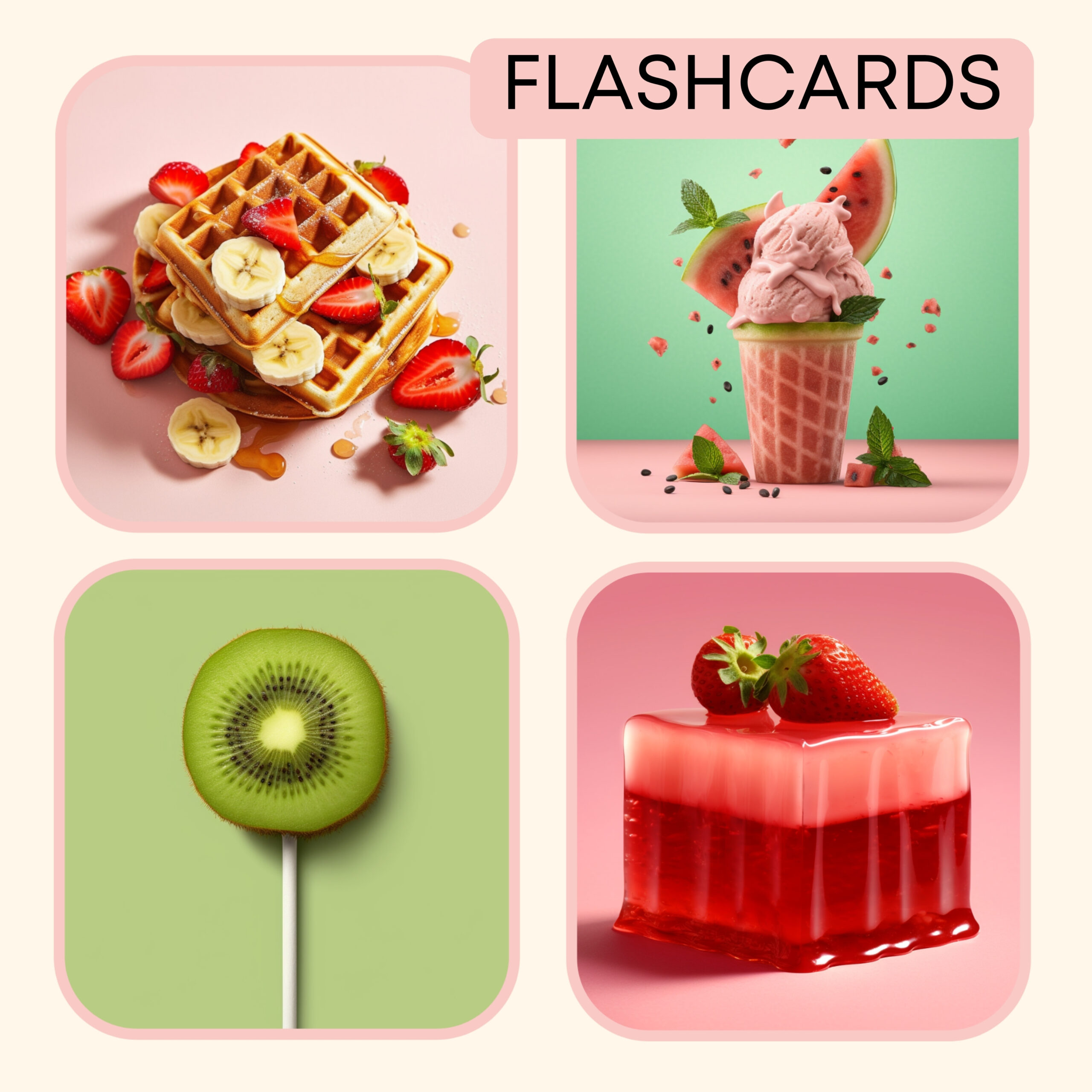 sweets and fruit -Darmowe materiały PDF do druku na angielski w przedszkolu