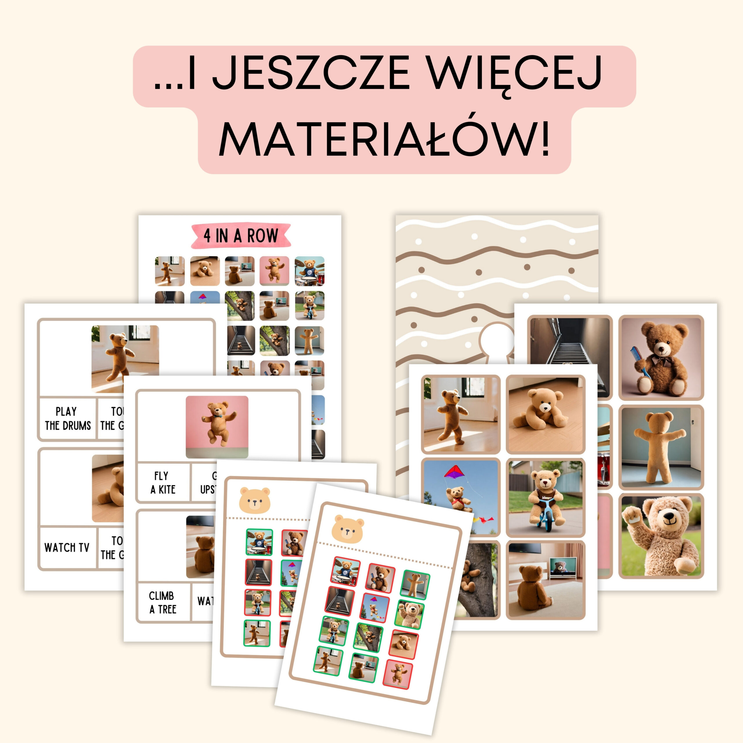 Dzień Misia -Darmowe materiały PDF do druku na angielski w przedszkolu