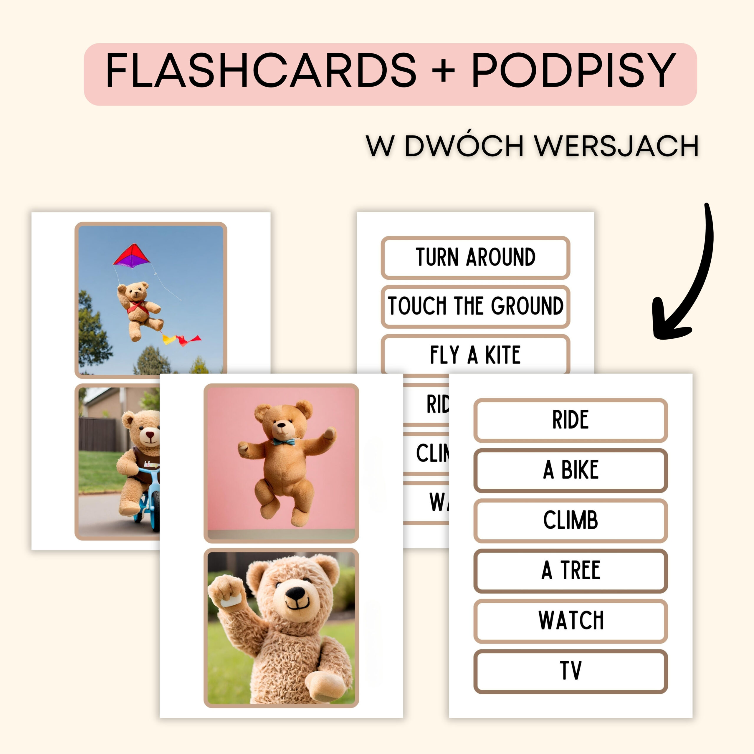 Dzień Misia -Darmowe materiały PDF do druku na angielski w przedszkolu