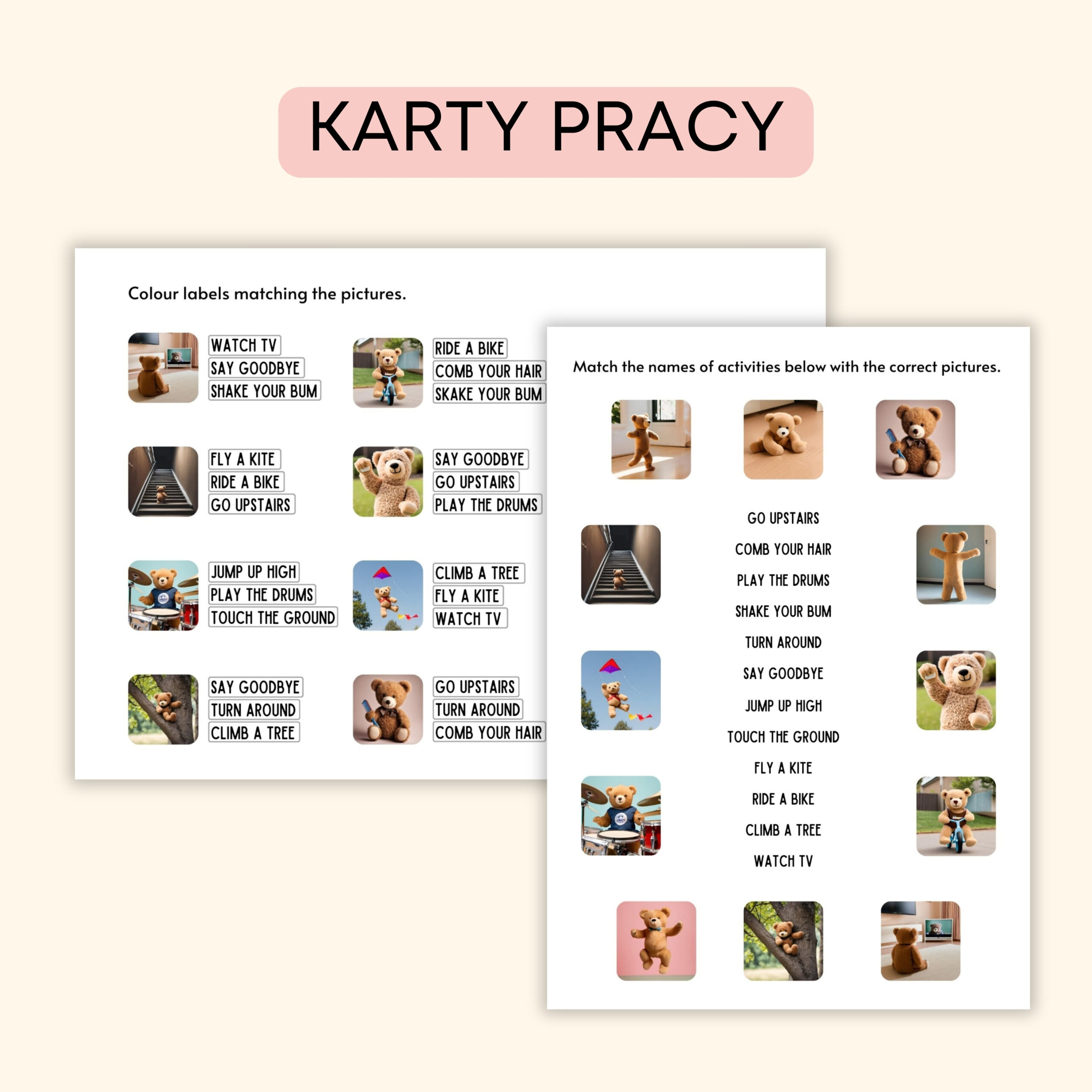 Dzień Misia -Darmowe materiały PDF do druku na angielski w przedszkolu