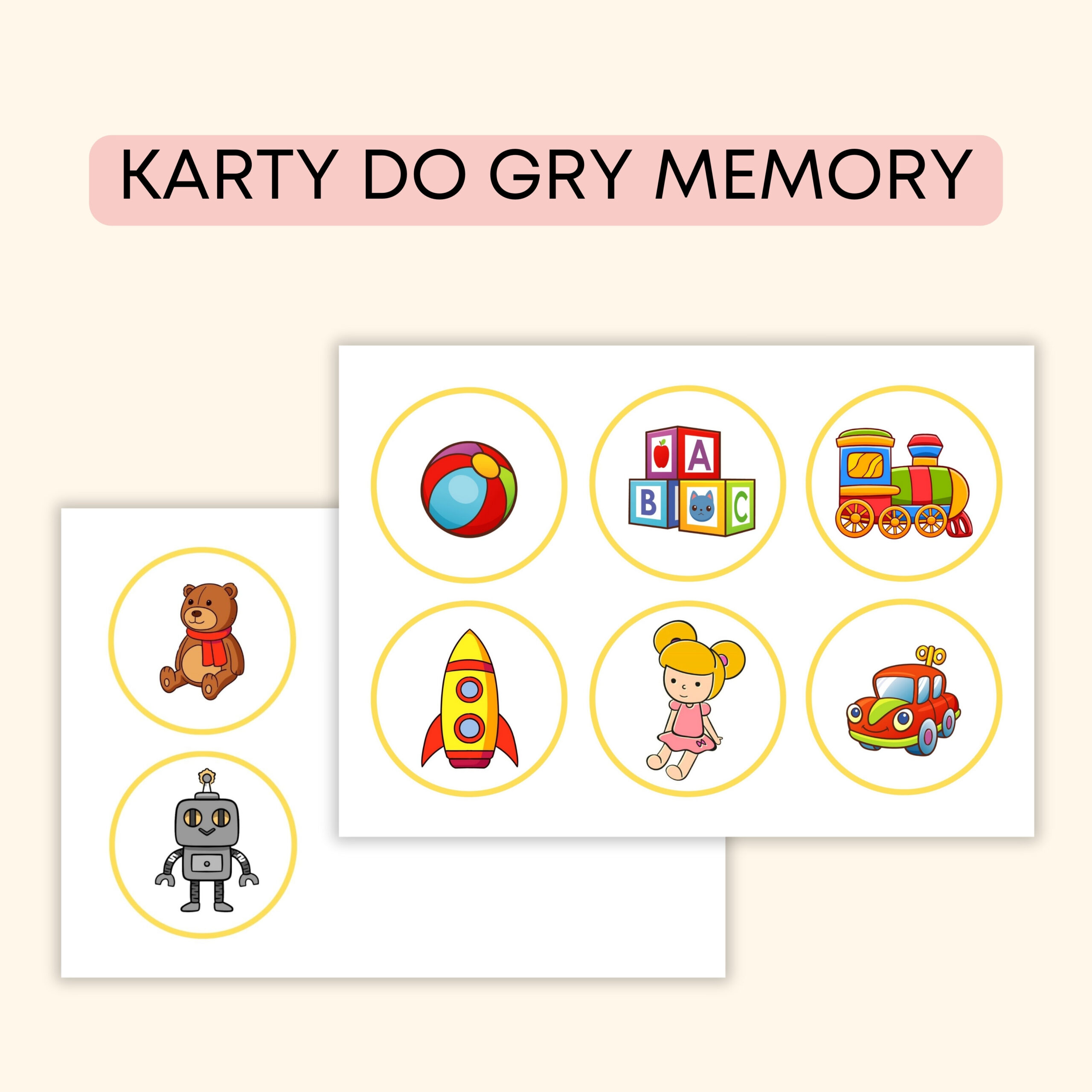 Toys Pack -Darmowe materiały PDF do druku na angielski w przedszkolu