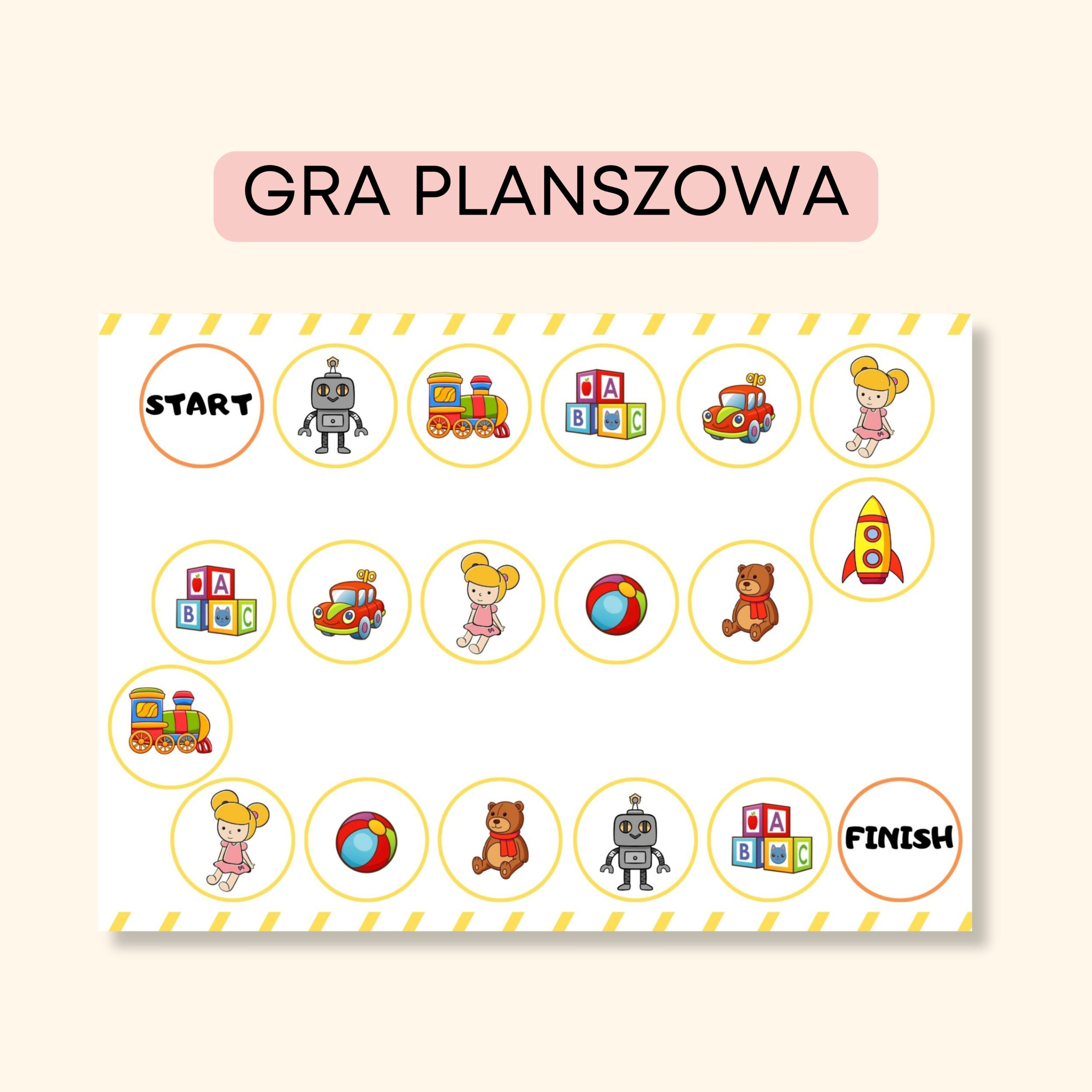 Toys Pack -Darmowe materiały PDF do druku na angielski w przedszkolu