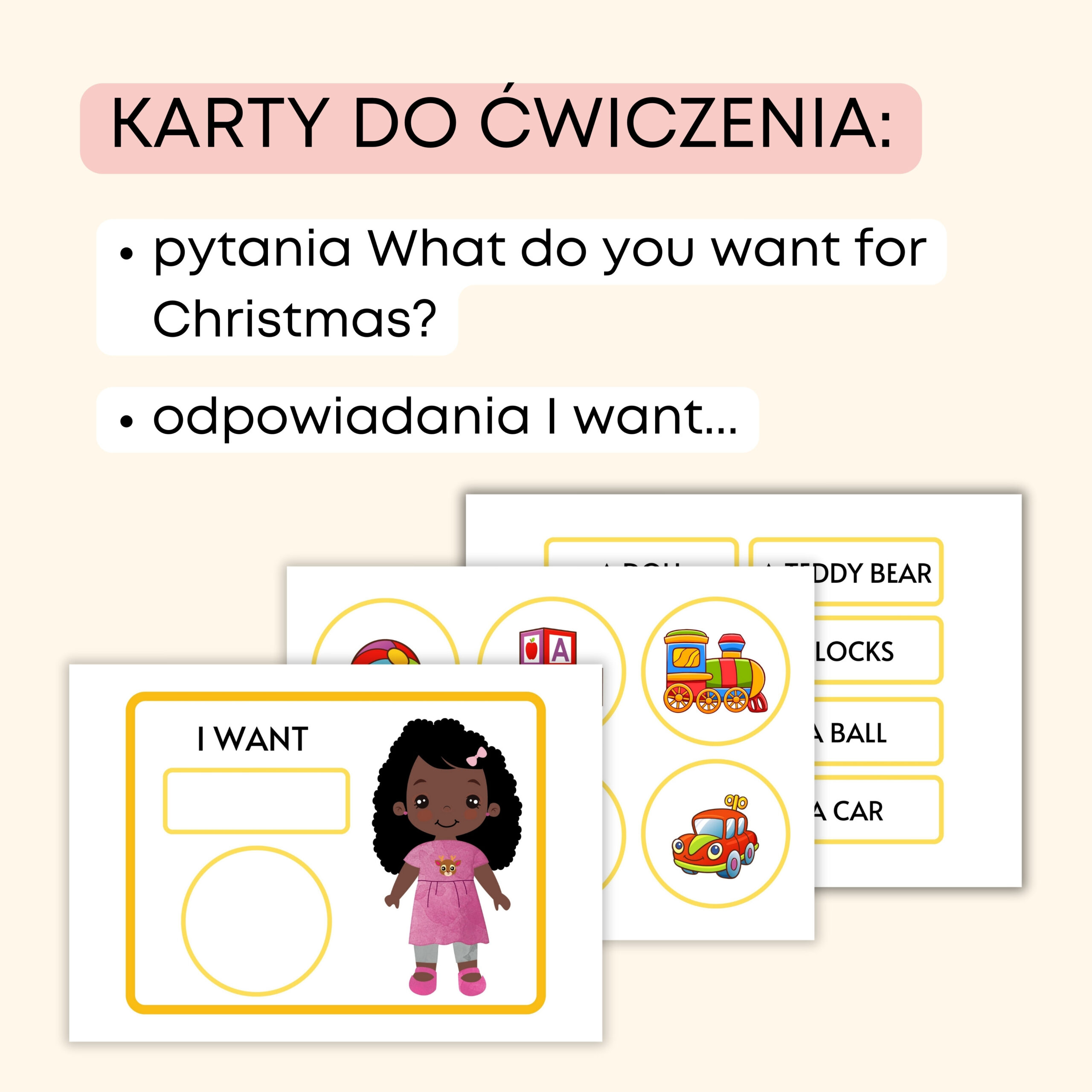 Toys Pack -Darmowe materiały PDF do druku na angielski w przedszkolu