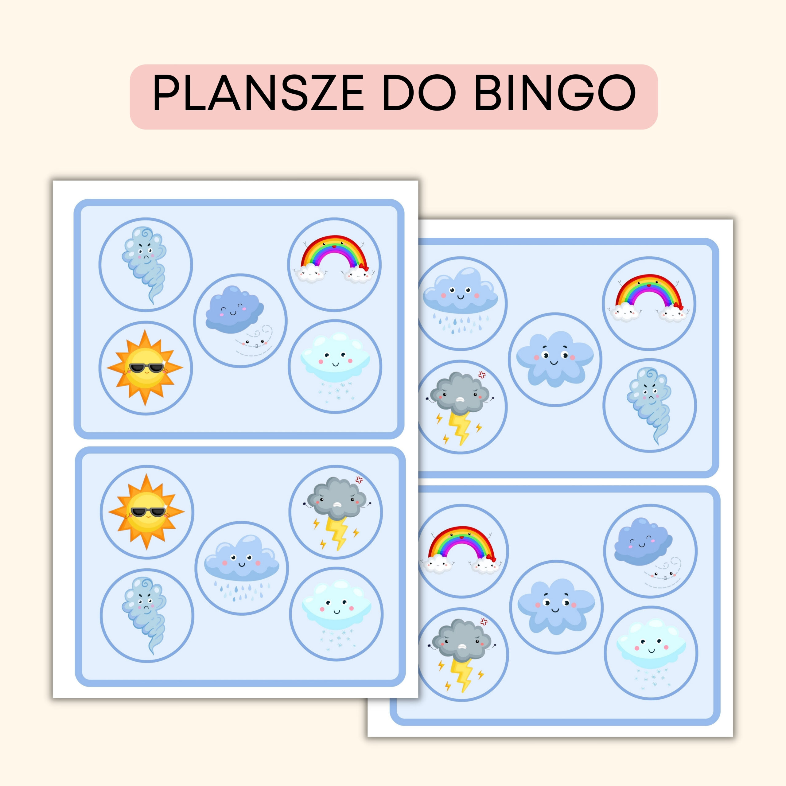 weather pack | angielski w przedszkolu materiały PDF do druku