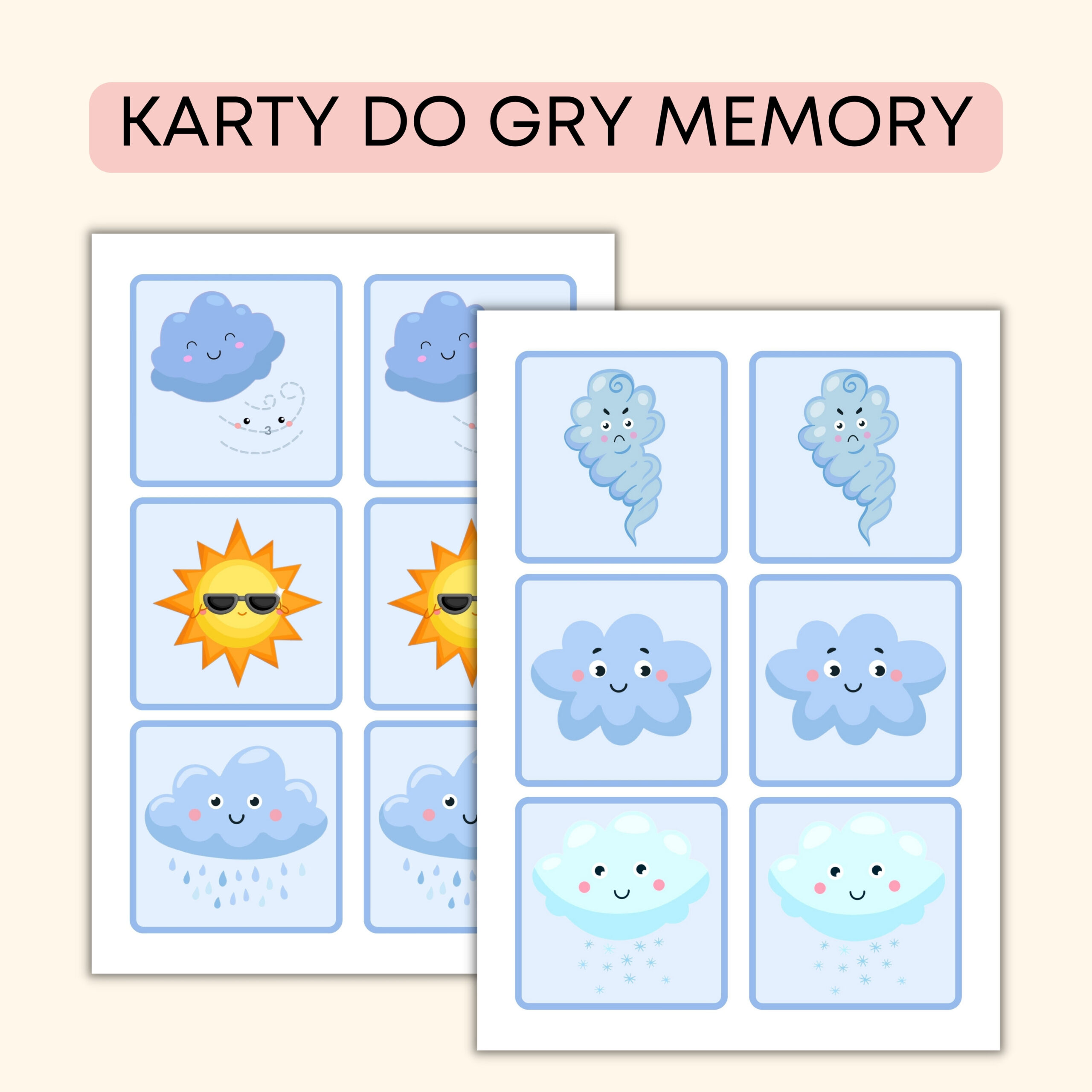 weather pack | angielski w przedszkolu materiały PDF do druku