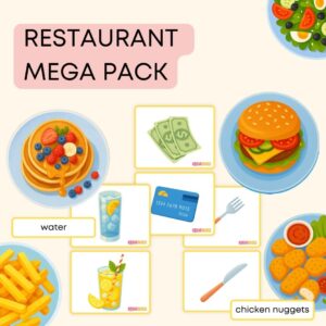 Restaurant Mega Pack | angielski w przedszkolu materiały PDF do druku