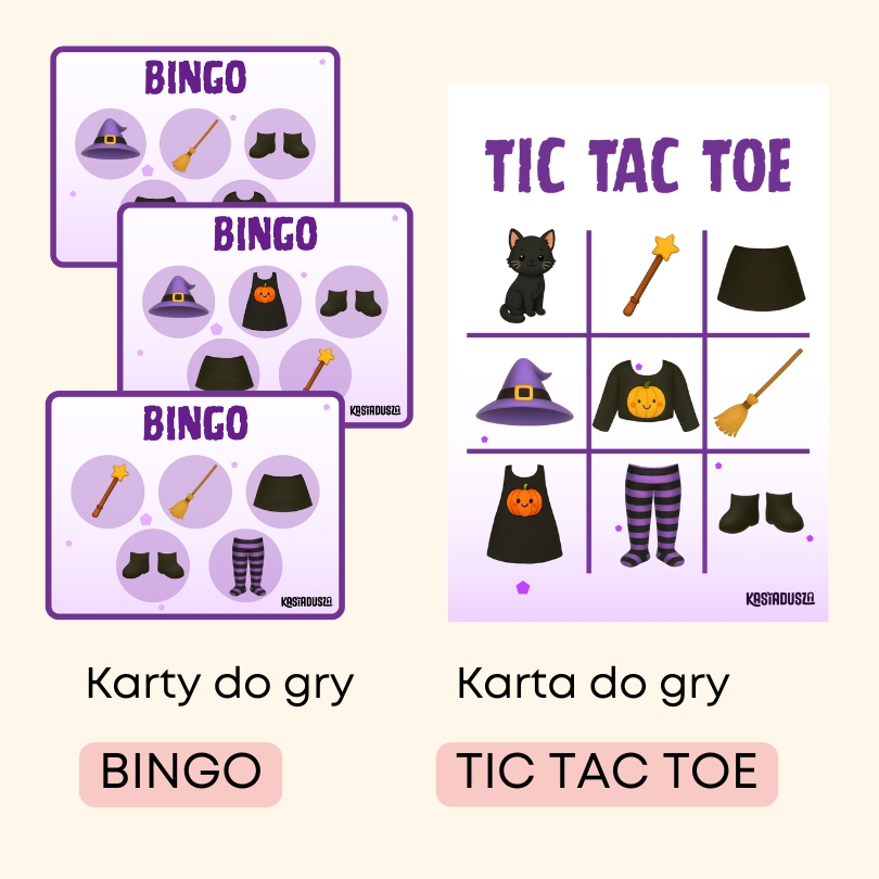 Witch Pack, Hallowen, angielski w przedszkolu, materiały do druku