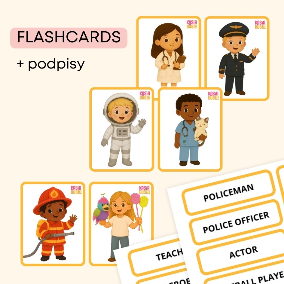 Jobs Pack, angielski w przedszkolu, materiały do druku