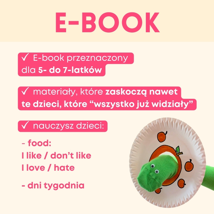 The Very Hungry Caterpillar, E-book, materiały pdf do druku dla nauczycieli, angielski w przedszkolu, wiosna, spring