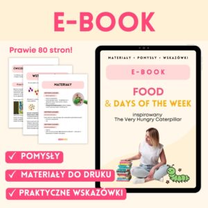 The Very Hungry Caterpillar, E-book, materiały pdf do druku dla nauczycieli, angielski w przedszkolu, wiosna, spring