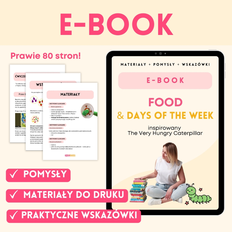 The Very Hungry Caterpillar, E-book, materiały pdf do druku dla nauczycieli, angielski w przedszkolu, wiosna, spring
