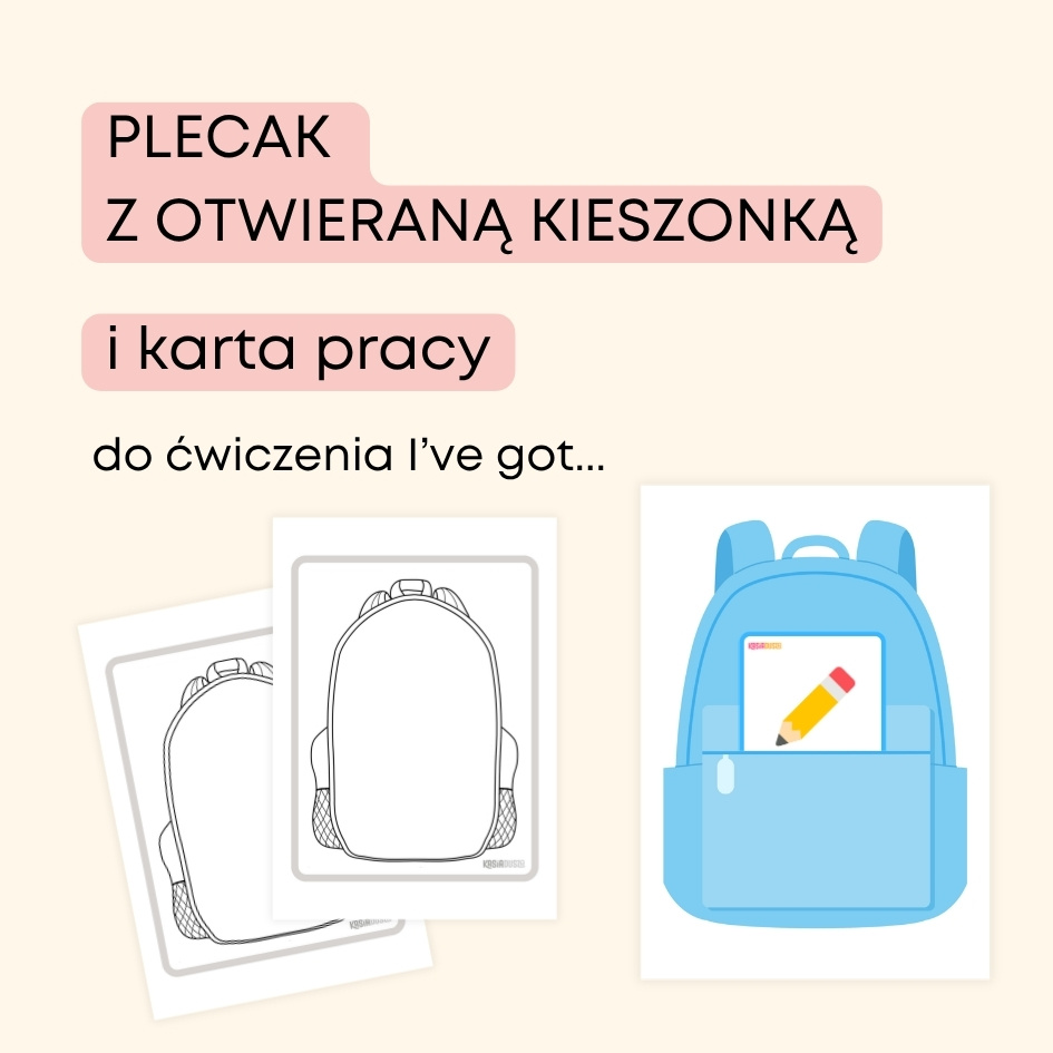 School Supplies Materiały do druku na angielski w przedszkolu i pomysły na zabawy