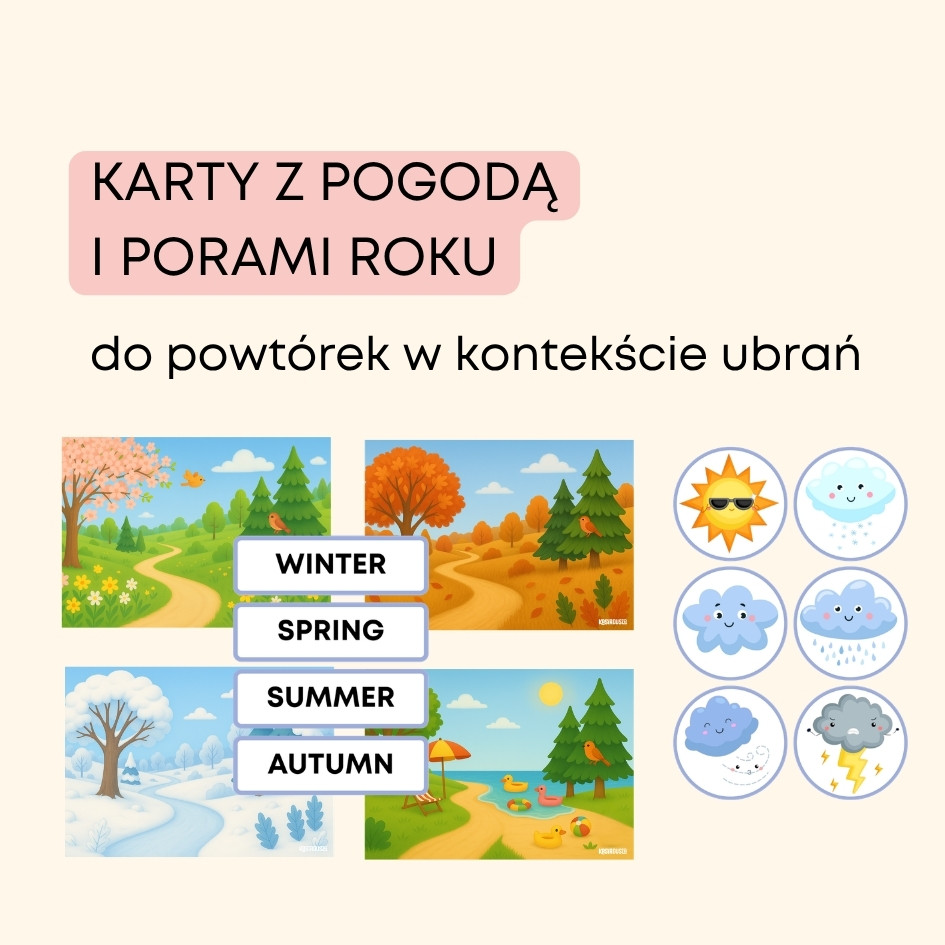 Squirrel Clothes Pack - materiały do druku PDF na angielski w przedszkolu i pomysły do tematu clothes